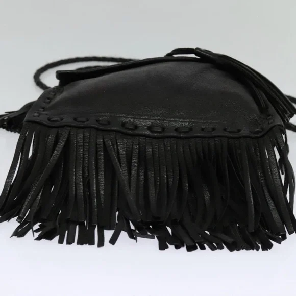 Rare PRADA Black Leather Crossbody Bag - 100% authentic